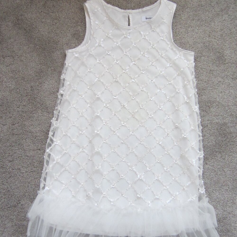 Speechless Girls White Fancy Dress Size 12~White Fancy Party/Wedding Dress Girls